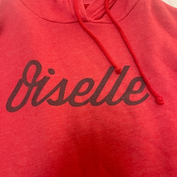 Oiselle red woman’s hoodie size medium pullover - Picture 2 of 6